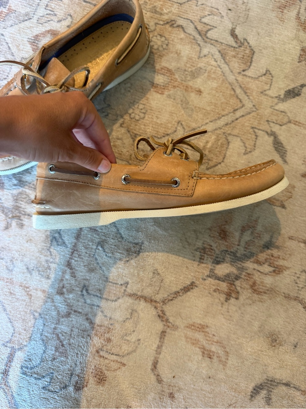 Sperry Tan Leather 2-Eye Boat Shoes - Picture 10 of 10